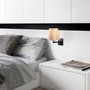 Opviq Profil - 4662 Lámpara de pared Negro, Níquel y Crema